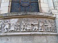 Selles sur Cher, Eglise Notre-Dame-la-Blanche, Plaques, Vie du Christ, Arrestation du Christ (2)